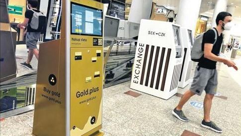 V Česku je první automat na prodej zlatých slitků